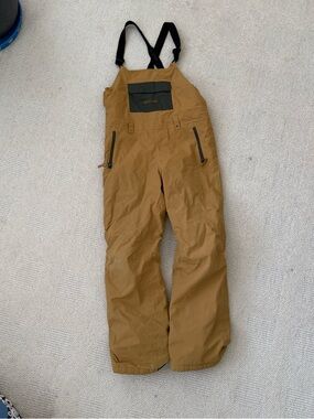 Burton Olive Green Jacket with Tan Hood Trim